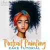 Portrait Painting "Water
  Color" Style on Cakes